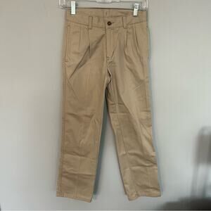Chaps Boys Approved Schoolwear Adjustable Waist Khaki Pants Size 12